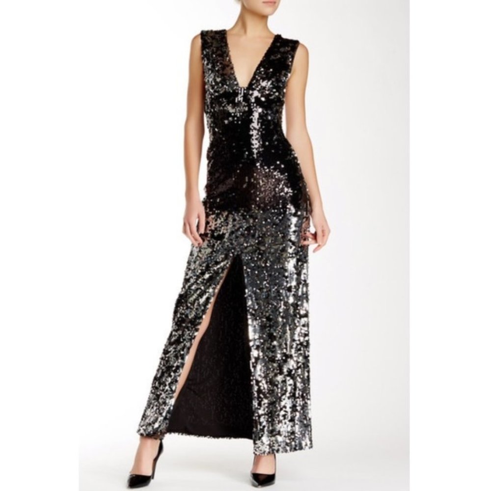 Rachel Zoe Black/Silver Dress NWT sz 10